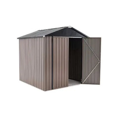 AECOJOY 6'x6' Outdoor Storage Shed, Brown