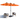 AECOJOY orange patio umbrella