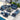 AECOJOY Aluminum Patio Furniture Set, 7 Pieces Outdoor Sectional Sofa Set, Blue