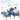 AECOJOY Aluminum Patio Furniture Set, 7 Pieces Outdoor Sectional Sofa Set, Blue