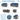 AECOJOY 7 PCS Outdoor Patio Furniture Sets with 2 Storage Boxes, Dark Blue