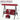 AECOJOY 3-Seat Porch Swings with Adjustable Canopy, Red