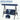 AECOJOY 3-Seat Porch Swings with Adjustable Canopy, Blue