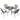 AECOJOY Metal Patio Table and Chairs Set for 4