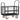 AECOJOY 6-in-1 Foldable Platform Truck Cart with Cage and Swivel Wheels