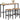 AECOJOY 3 Pieces Outdoor Bar Set of 2 for Balcony