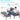 AECOJOY 7 Piece Aluminum Patio Set with Extra Ottomans