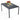 AECOJOY 60" Outdoor Dining Table, Aluminum Patio Table for 6