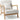 AECOJOY Mid Century Modern Accent Chair Lounge Reading Chair, White