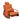 AECOJOY Glider Rocking Chair, Orange Leather