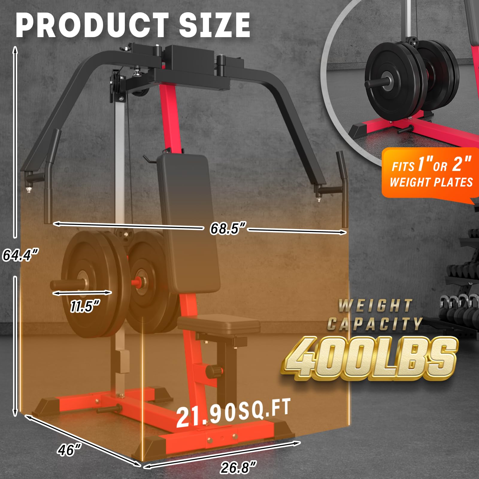 Arm Fly Machine AECOJOY Chest Fly Machine - 450lb Adjustable PEC Deck & Reverse Delt ...