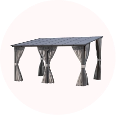 Gazebo with Curtain
